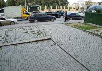 Jeyhun Salimov Street by 8 Noyabr metro station, Baku