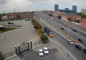 Anri Barbyusa Street and the New Bridge, Astrakhan