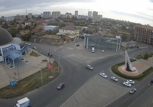 Pobedy Street near the circus, Astrakhan