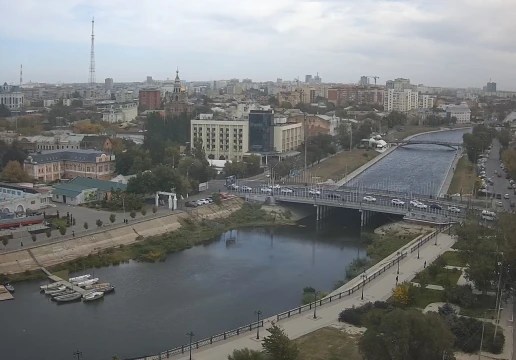 Kommerchesky Bridge and the Kutum canal, Astrakhan
