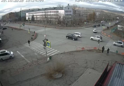 Kechil-oola Street and Sovetskaya Street, Kyzyl
