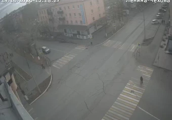 Lenina Street and Chekhova Street, Kyzyl