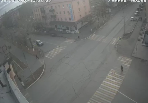 Lenina Street and Chekhova Street, Kyzyl