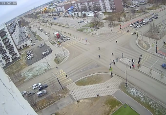 Lenina Avenue and Sovetskaya Street, Noyabrsk