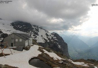 Glecksteinhütte - Blick nach Westen, Panorama